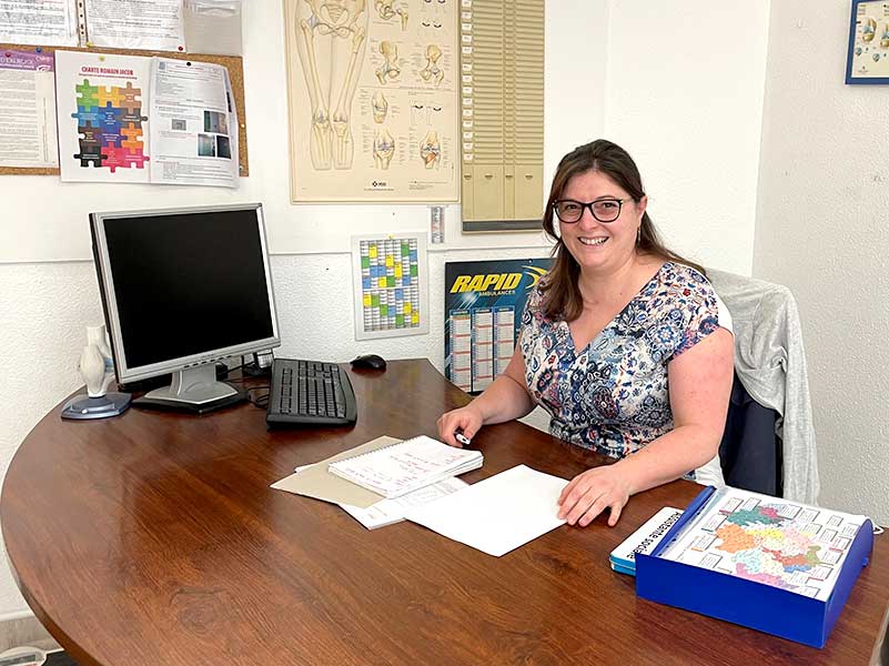 Madame Anne-Line ROUSSELET assistante sociale au Vald’Orb